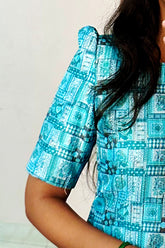 Raw silk kurti